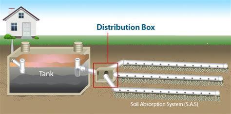 can a septic drain field distribution box|septic box location.